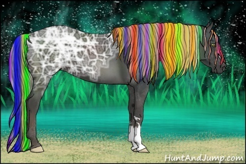 Horse Color:Painted Liver Chestnut Ice 