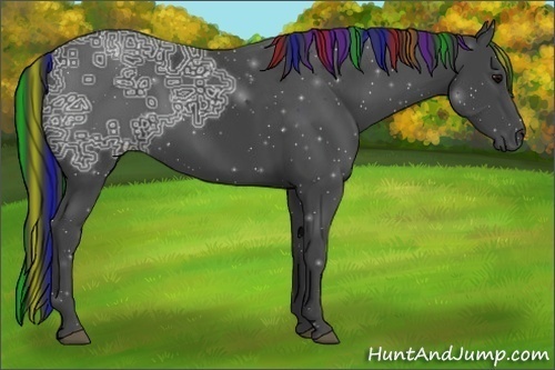 Horse Color:Painted Black Ice 