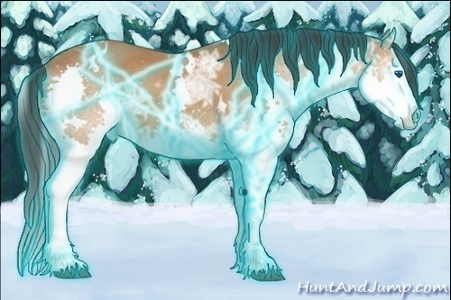 Horse Color:Thunderstruck White Spotted Bay Ice Splash 