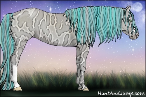 Horse Color:Painted Perlino Ice Onyx 