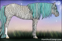 Horse Color:Painted Perlino Ice Onyx 