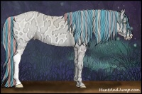 Horse Color:Painted Perlino Ice Onyx