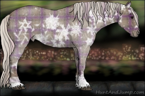 Horse Color:Plaid  Silver Blue Ice Roan 