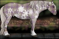 Horse Color:Plaid Silver Blue Ice Roan