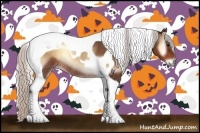 Horse Color:Silver Bay Onyx Tobiano Rabicano