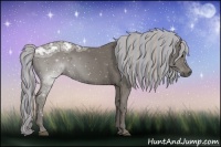 Horse Color:Painted Silver Black Ice 