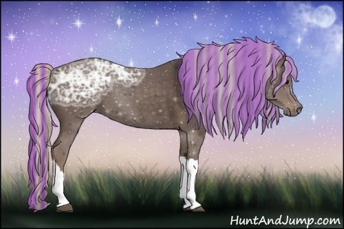 Horse Color:Painted Silver Black Ice 