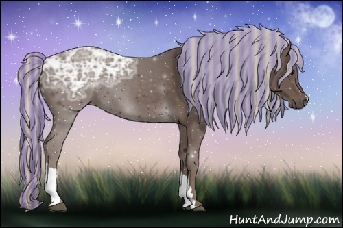 Horse Color:Painted Silver Black Ice