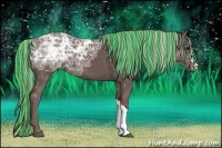 Horse Color:Painted Silver Black Ice 