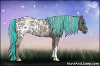 Horse Color:Painted Silver Black Ice 