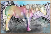 Horse Color:White Spotted Silver Smoky Grullo Splash Rabicano