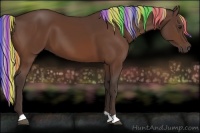 Horse Color:Painted Silver Bay 