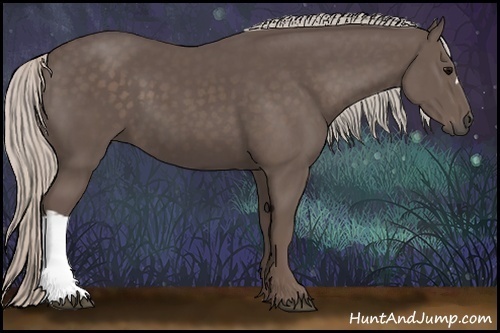 Horse Color:Silver Black 