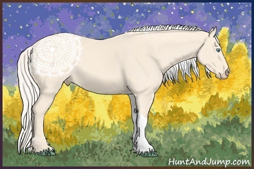 Horse Color:Cremello Tobiano