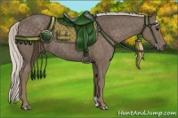 Horse Color:Silver Black 