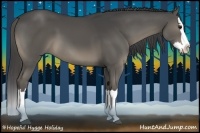 Horse Color:Smoky Grullo Splash Brindle