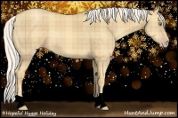 Horse Color:Plaid  Silver Amber Cream Champagne 