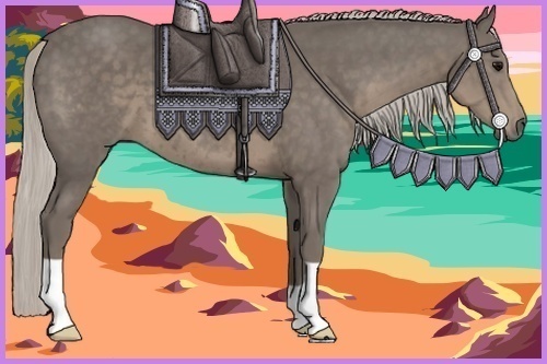 Horse Color:Silver Smoky Black 