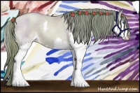 Horse Color:Watercolor Smoky Black Pearl Splash 