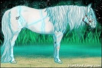 Horse Color:Thunderstruck Watercolor Gold Cream Champagne Roan Pearl Dun Rabicano 