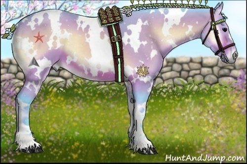 Horse Color:Watercolor White Spotted Bay Onyx 