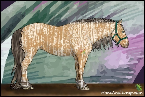Horse Color:Perlino Dun Tobiano and Buckskin