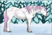 Horse Color:Watercolor Chestnut Ice Splash Tobiano Rabicano