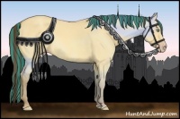 Horse Color:Painted Amber Cream Champagne Dun 