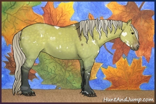 Horse Color:White Spotted Silver Brown Dun Rabicano