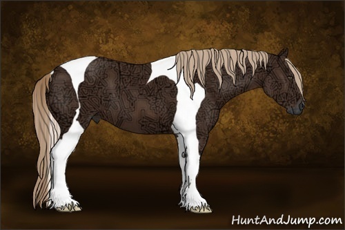 Horse Color:Liver Chestnut Ice Tobiano 