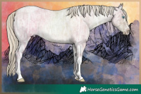 Horse Color:Chocolate Palomino Ice Roan Pearl Rabicano 