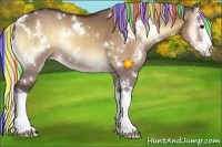 Horse Color:Painted White Spotted Silver Bay Onyx Splash