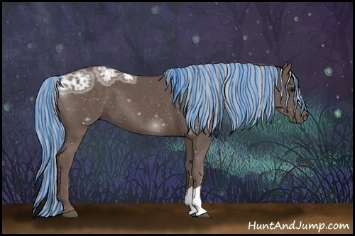Horse Color:Painted Silver Black Ice 