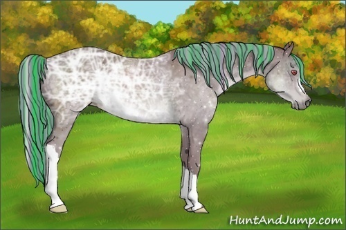 Horse Color:Painted Chocolate Silver Black Chinchilla Ice 
