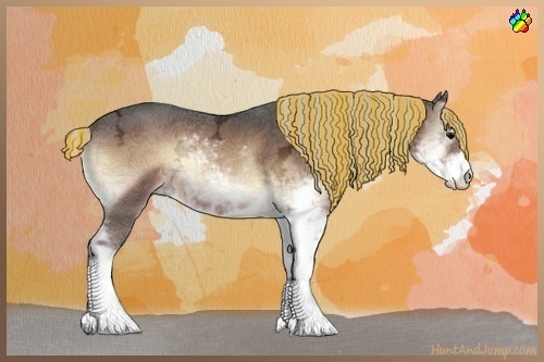 Horse Color:Painted Silver Brown Ice Onyx Sabino 