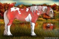 Horse Color:Silver Buckskin Tobiano 