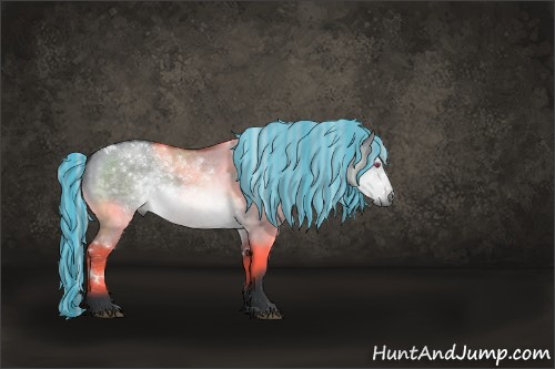 Horse Color:Painted White Spotted Silver Brown Chinchilla Dun Sabino Rabicano