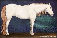 Horse Color:Buckskin Roan Pearl  and Amber Cream Champagne Roan Pearl 