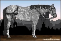 Horse Color:Blue Ice Roan  and Blue Ice Roan 