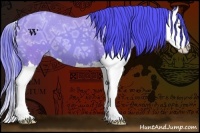 Horse Color:Watercolor Classic Champagne Ice Sabino Splash 