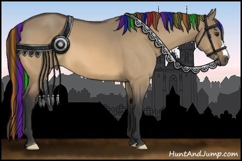 Horse Color:Painted Buckskin Dun 