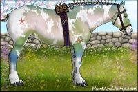 Horse Color:Watercolor White Spotted Silver Brown Onyx 