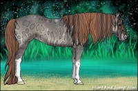 Horse Color:Painted Smoky Blue Onyx Ice 