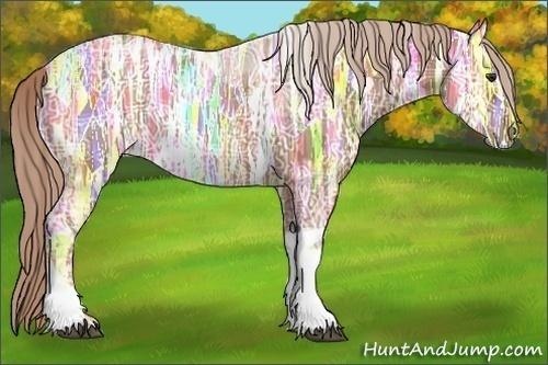 Horse Color:Chestnut Ice Tobiano 