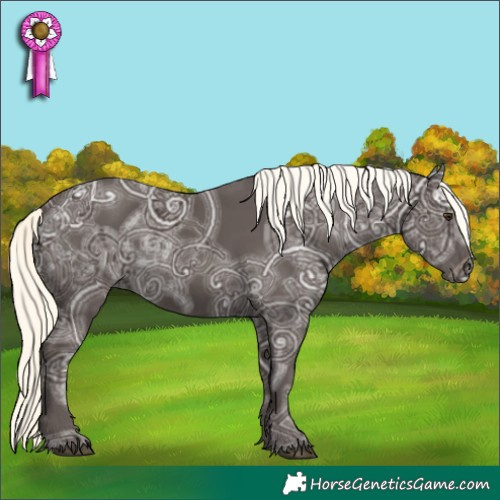 Horse Color:Liver Chestnut Ice Mushroom Rabicano