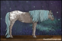 Horse Color:Painted Silver Black Ice 