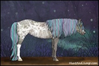 Horse Color:Painted Silver Black Ice