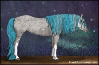 Horse Color:Painted Silver Black Ice 