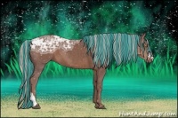 Horse Color:Painted Chocolate Silver Black Ice