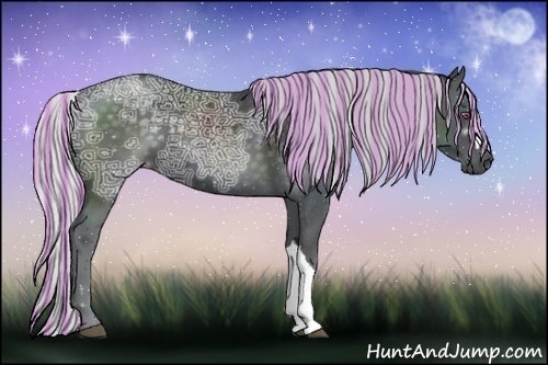 Horse Color:Painted Silver Black Chinchilla Ice 